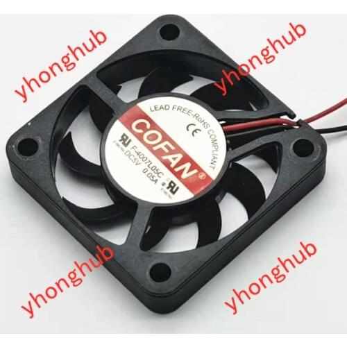 COFAN F-4007L05C Server Cooling Fan DC5V 0.05A 40x40x07mm 2-wire