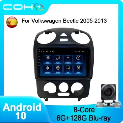 COHO For Volkswagen Vw Beetle 2000-2012 Gps Navigation Car Player Radio Android 10.0 8-Core 6+128G