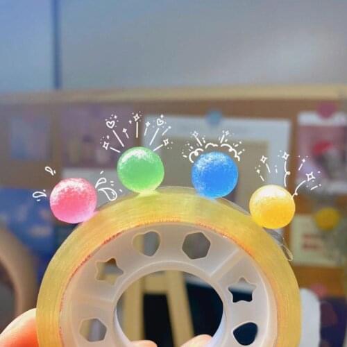 Childrens Decompression Color Tape Toy Candy Color Tape Sticky Ball Hard Glue Pilling Color Glue Hard