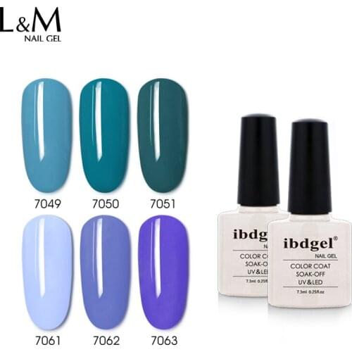 Ibdgel Nail Polish Set 12 Classic Colours Black White Red Gray Dark Purple Nude Gel Polish Soak Off UV LED Manicure Requires