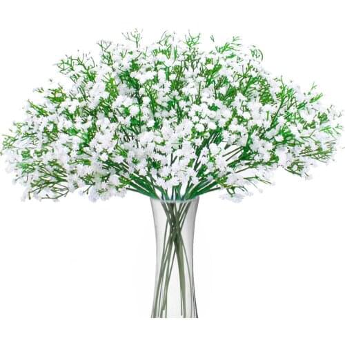 1pc Artificial Babys Breath Flower Gypsophila Fake Silicone plant for Wedding Home Hotel Party Decoration 4 Colors