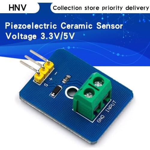 DIY KIT 3.3V/5V Ceramic Piezo Vibration Sensor Module Analog Controller Electronic Components Supplies Sensor for Arduino UNO R3