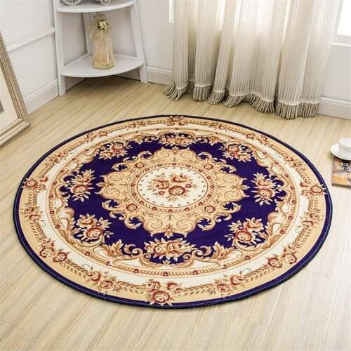 1 European-style Crystal Velvet Carpet Rug Bedroom Bedside Doormat Washed Non-slip Rug Computer Chair Cushion Kitchen Rug