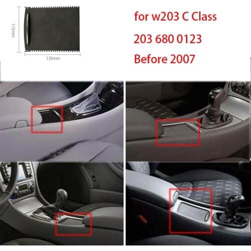 Center Console Cover For Mercedes-Benz W203 C Class Cup Holder Roll Curtain Intermediate Control Zipper