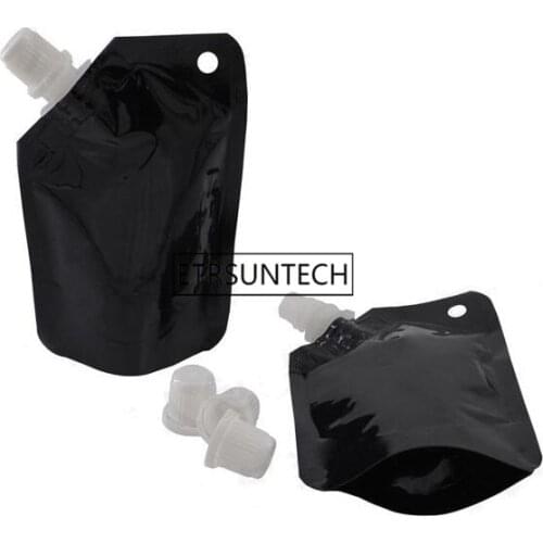 50ML Spout Bag Small Black Stand Up Sauce Travel Laundry Detergent Container Bathing Dew Jelly Food Save Pouch