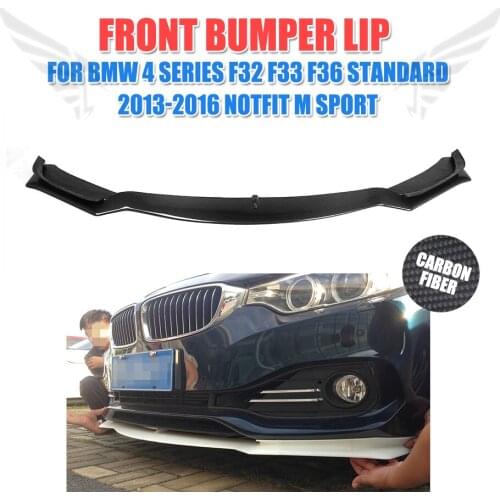 Carbon Fiber/FRP Unpainted Front Bumper Lip Chin Spoiler For For BMW F32 F33 F36 Standard 13-16 Non Sport Convertible