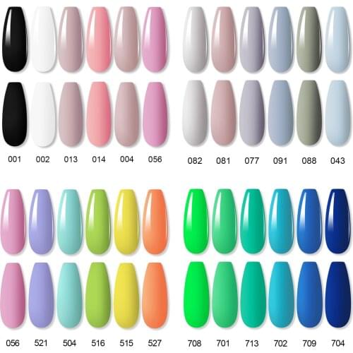 8ml Semi Permanent Varnish Lot 7pcs Gel Kit Base Top Coat Soak Off UV Lamp Gel Nail Polish Set for Nails Art Design Long Lasting