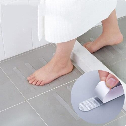 Bathroom Tub Shower Anti Slip Stair Tread Clear Tape Waterproof Strong Floor Safety Mat GripTape Pad Bathroom Bath Mats Non-slip