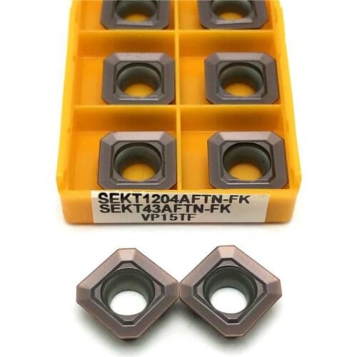 SEKT1204 VP15TF Carbide inserts Lathe tools milling tool Milling insert CNC turning tool SEKT 1204 Hard Alloy lathe parts