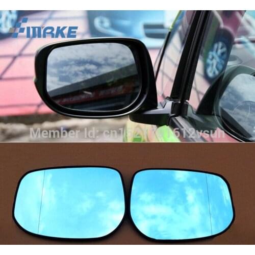 SmRKE 2Pcs For Honda FIT Rearview Mirror Blue Glasses Wide Angle Led Turn Signals light Power Heating