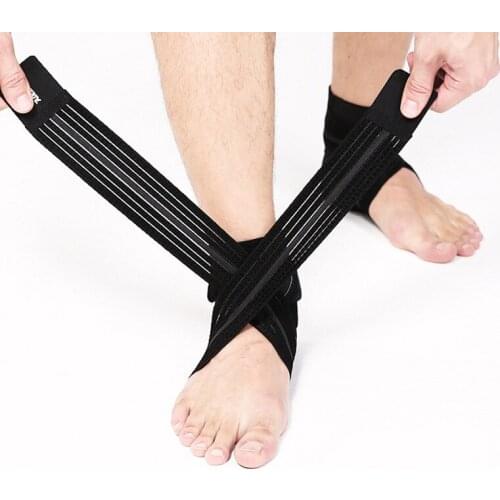 Sports Ankle Support Nylon Bandage Pressurize Safety Running Basketball Fitness Ankle Guard Support