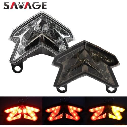 LED Integrated Tail Light Turn Signal For KAWASAKI Z125 2016-2018/ Z800 NINJA ZX-6R 2013-2018 17 Motorcycle Brake Lamp Blinker