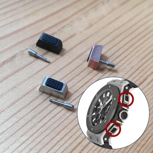 Hub waterproof watch pusher for HUB Hublot big bang 44mm chronograph original watch press button watch parts tools