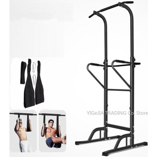 Household Horizontal Bar with Belt, Gym Adjustable Multifunction Fitness Strength Training Equipment Pull Up Bar, Indoor Chin Up