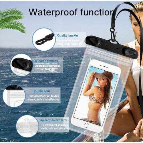 Waterproof Phone Case PVC Cell Phone Bag for diving water sports for xiaomi redmi note10 iphone12 pro max Waterproof sealed bag