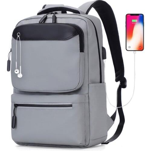 Weysfor New Waterproof Laptop Backpack Men USB Charging Travel Backpack Women Oxford Rucksack Male Vintage School Bag Mochila