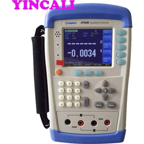 High Quality Minitype Handheld Micro Ohm Meter AT528 Digital Battery Milliohm Tester AC Resistance Meter Battery Tester