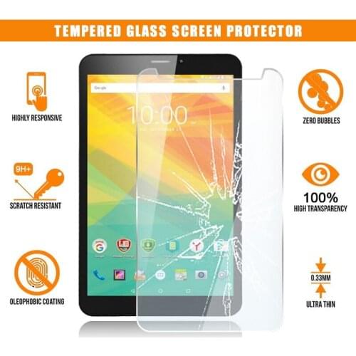 Screen Protector for Prestigio Grace 3318 3G 8" Tablet Tempered Glass Scratch Resistant Anti-fingerprint Film Cover