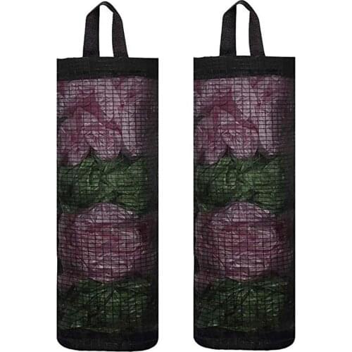 2pcs Garbage Bag Storage Bag Transparent Mesh Storage Organizer Storage Bag Accessories Auto Door Seat Back Visor Trash Bin Pape