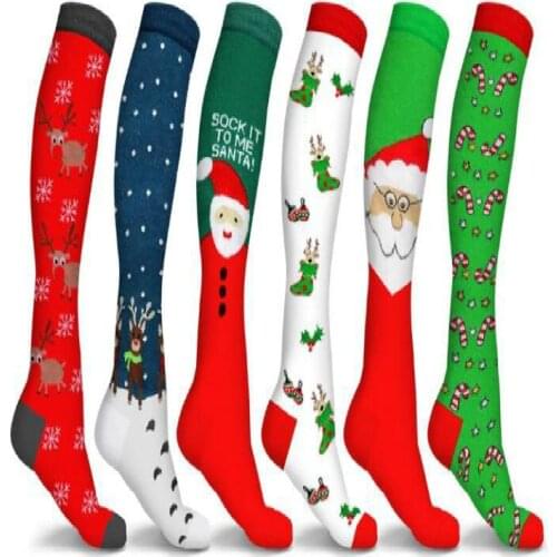 20pair Women Compression stockings Christmas Pressure Long 200 Needle Special Run, climb, ride protect the foot lot of design