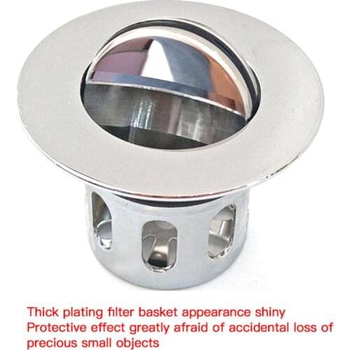 201 Stainless Steel Basket Drain Home Bathroom Decoration Washbasin Sink