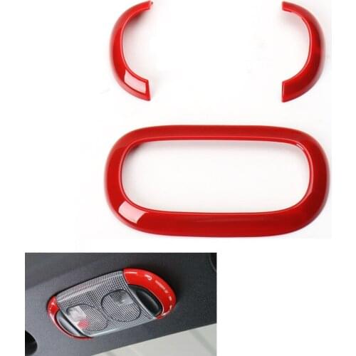 3pcs/1set ABS Inner Roof Top Doom Reading Light lamp Cover Trim Frame Deocration for Jeep Wrangler 2011-2016 4doors Car styling
