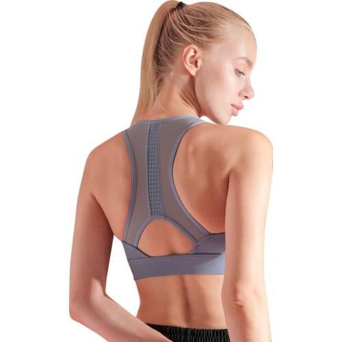 LUKITAS Women Sport Bra Push Up Yoga Underwear Mesh Workout Femme Active Wear Gym Running Yoga Bra Nylon Sports Bra Tops XXL