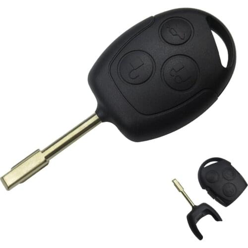 Car Key Shell Case Replacement Fob 3 Buttons for Ford Fiesta Focus Fiesta Max Ka Chave Uncut Blank FO21 Blade Remote Key Shell
