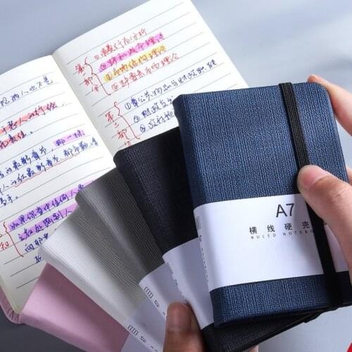 1Pcs A7 Mini Notebook Portable Pocket Notepad Memo Diary Planner Agenda Organizer Sketchbook Office School Stationery 96sheet