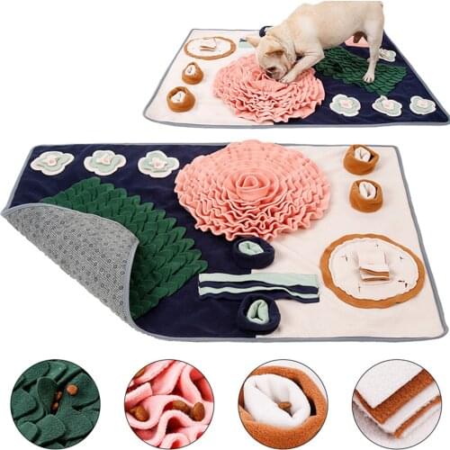 Dogs Snuffle Mat Pet Food Mat Cat Dog Training Blanket Non Slip Nose Work Toy Pet Slowing Feeding Intelligence Mat