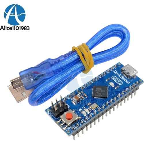 ATmega32u4 Microcontroller 5V 16M 16Mhz Expansion Board Module For R3 Nano For Arduino Micro USB Connection With Cable
