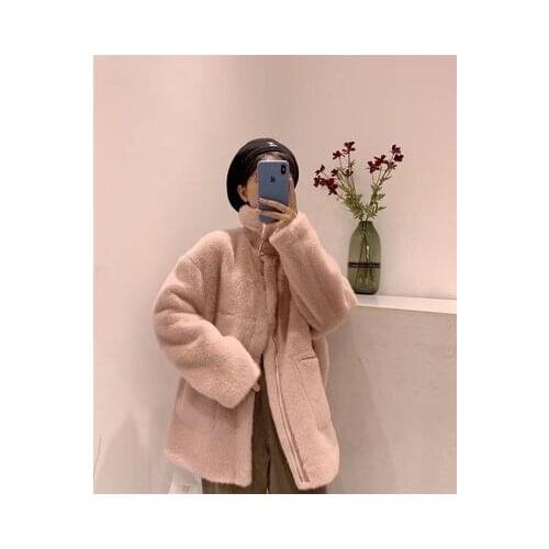 New 2022 Style High-end Fashion Women Faux Fur Coat C442