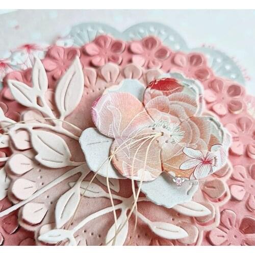 New 3Pcs Flower decoration metal Cutting Dies Stencils DIY Scrapbooking Paper/photo Cards Embossing Dies