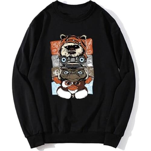 Novelty 80s Horror Christmas Movie Lcon Hoodie Gremlins Gizmo Monster Gremlin Men Fleece Sweatshirt Unisex Hoodies Sweater