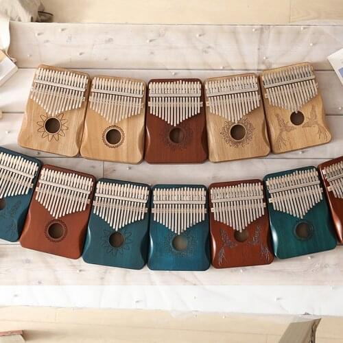 17 Key Mahogany Thumb Piano Mbira Musical Instrument Africa Finger Piano 30key Machine 21 Key Instrumento Musical