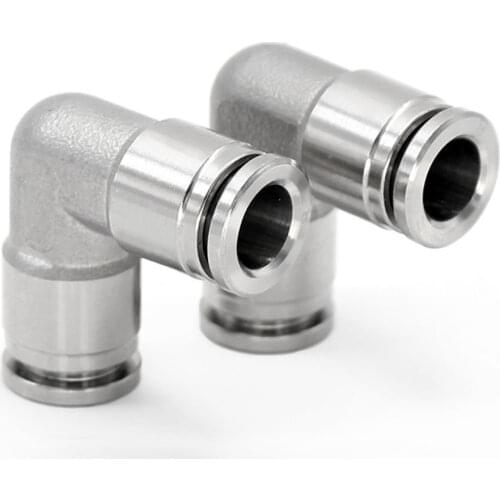 4 6 8 10 12 14 16mm Elbow 90 Degree Pneumatic 304 Stainless Steel Press Push In Quick Connector Release Air Fitting Homebrew