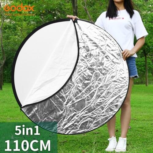 Godox 5in1 80cm 110cm 100x150cm 150x200cm Portable Collapsible Light Round Photography Reflector for Studio