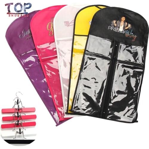 Custom Logo Transparent Wig Accessories Wigs Storage Bag Wig Storage Holder For Hairpieces Non-woven