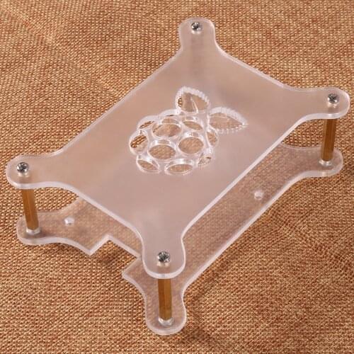 Raspberry Pi 4 Case Acrylic Case Stackable Dog Bone Box Clear Enclosure Fits Raspberry Pi 3 Model B 3B Plus 2B 4B