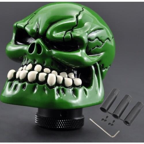 Car Truck Gear Shift Knob Universal Car Manual Gear stick Shift Shifter Lever Knob Skull Head Style Refit Decoration Gear Stick