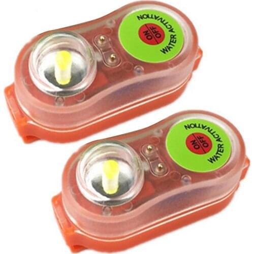 Marine LED Strobe Position Light Water Activated Afloat Indicator Waterproof Marine Signal Light Courtesy Light 3.6V 1.6Ah