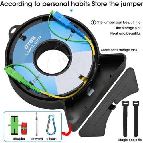 Free shipping SC/FC/ST/LC-UPC/APC OTDR Dead Zone Eliminator,Fiber Rings 500M Fiber Optic OTDR Launch Cable Box SC/APC-SC/UPC