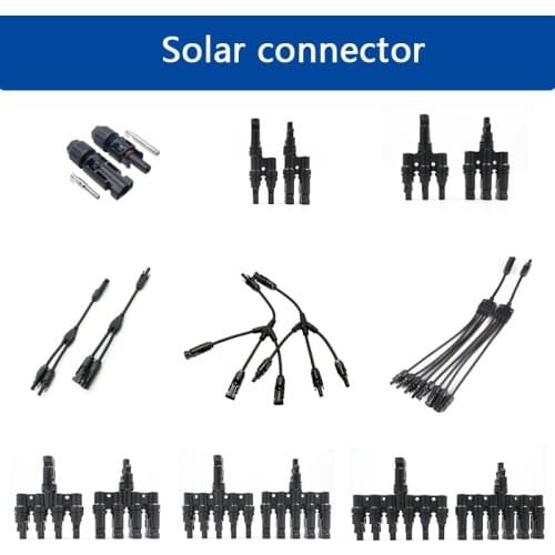 1pair x PV T/Y 2T 3T 4T 5T 6T 2Y 3Y 4Y Branch Parallel Connection 30A 1000V Electrical Solar Panel Cable Series Parallel Plug