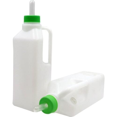 2 Pcs Animals Lamb Feeder 850ML Milk Drinker Bottle Dog Pig Drinking Fountain Waterer bowl Animal weaning Rubber Silicone nipple