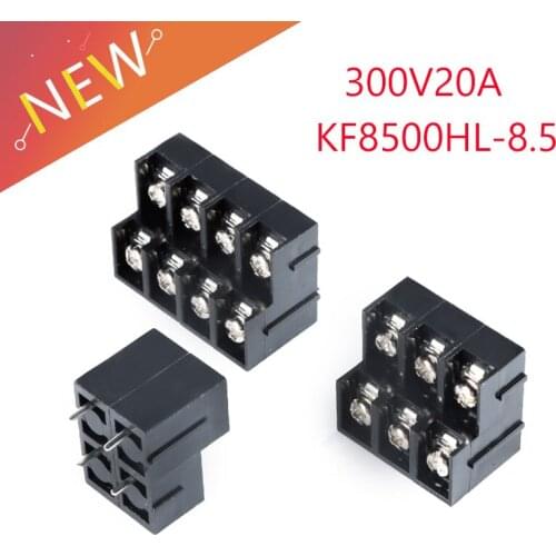 2pcs KF8500HL-8.5-2X2P/2X3P/2X4P/double row insert 8.5mm spacing fence type terminal 300V20A