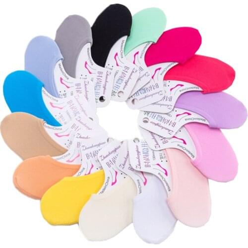 5 pair/package thin candy invisible socks of women non-slip socks stretch magic socks breathable sport casual ankle socks