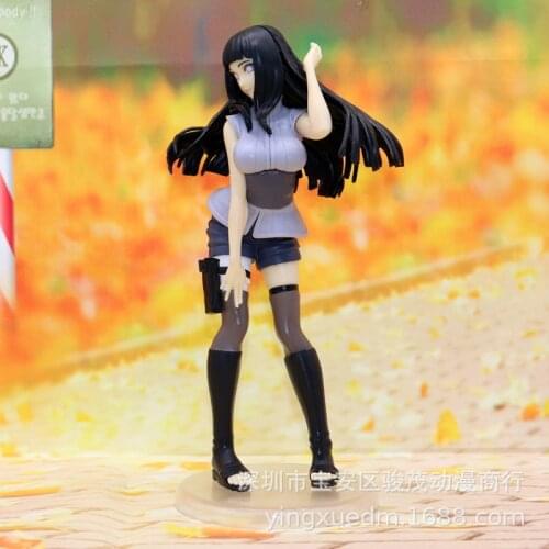 Anime Naruto Shippuden Naruto Gals Hyuuga Hinata Figures Action PVC 21CM Hinata Hyuga Collectible Figurine Toys Model Doll