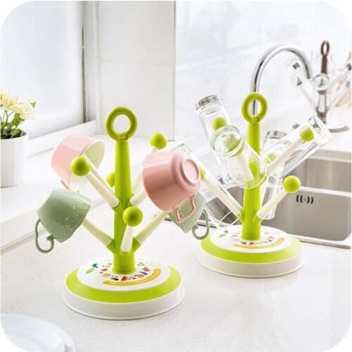 Tea Cup Drain Rack Tree Wine Glass Holder Glass Mug Racks Storage Cups Holder Creative Drying Home Kitchen Accessories h2