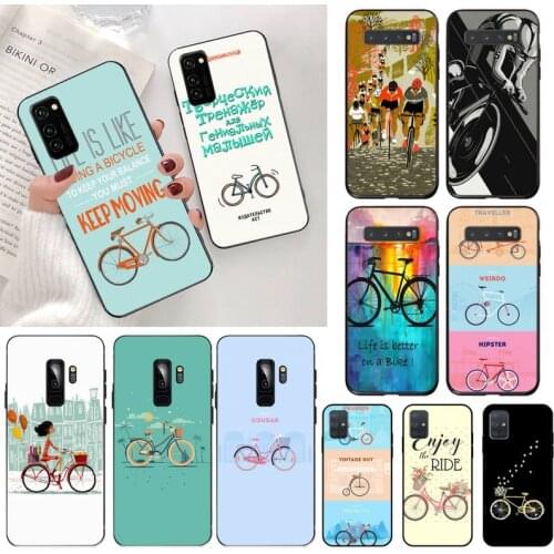 BIKE CYCLING art Phone Case for Samsung S20 plus Ultra S6 S7 edge S8 S9 plus S10 5G lite 2020