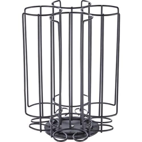 Simple Style Rotating Capsule Coffee Pods Holder Storage Rack for 32 Tassimo Capsules